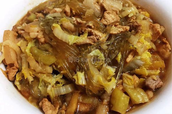 猪肉白菜粉条的做法图解6