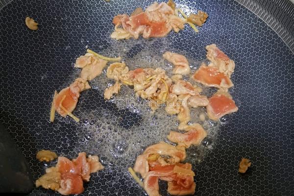 豆角炒肉的做法图解7