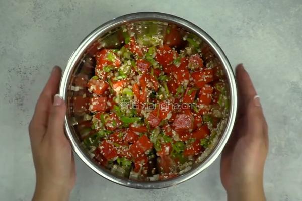韩式烤肉味智利三文鱼块的做法图解4