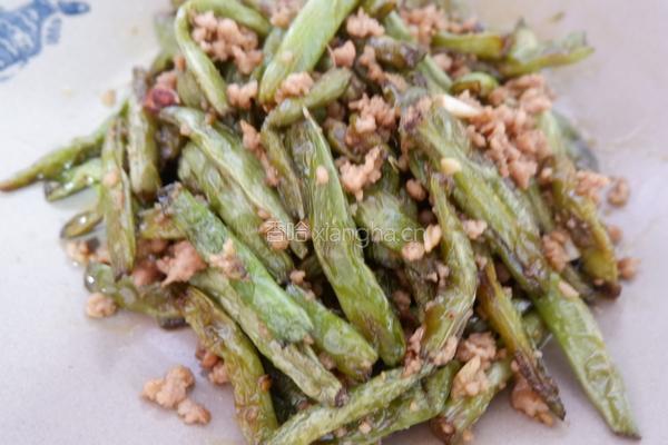 干煸肉末四季豆的做法图解8
