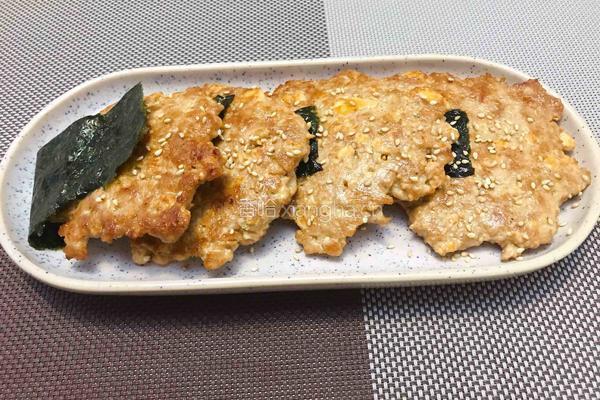 豆腐鸡肉饼