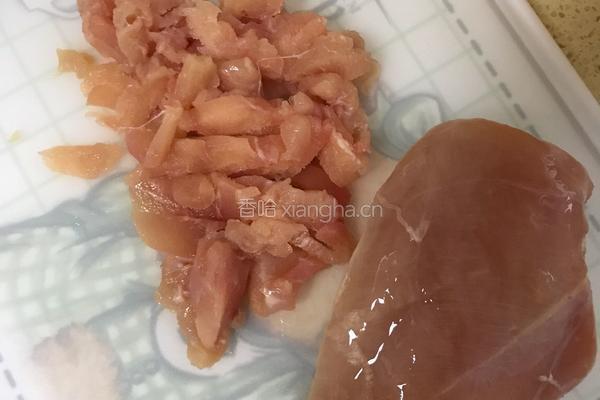 豆腐鸡肉饼的做法图解2