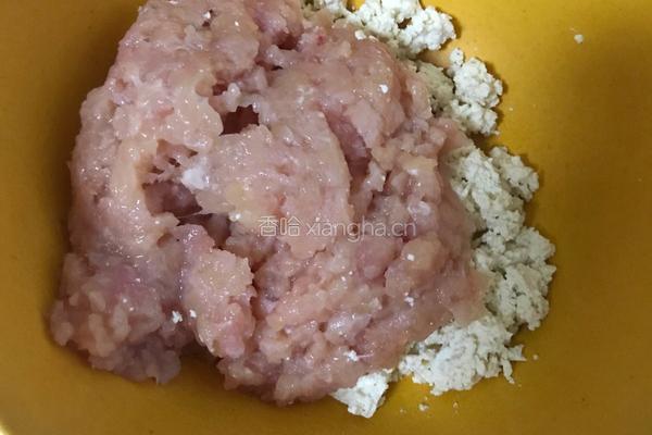 豆腐鸡肉饼的做法图解5