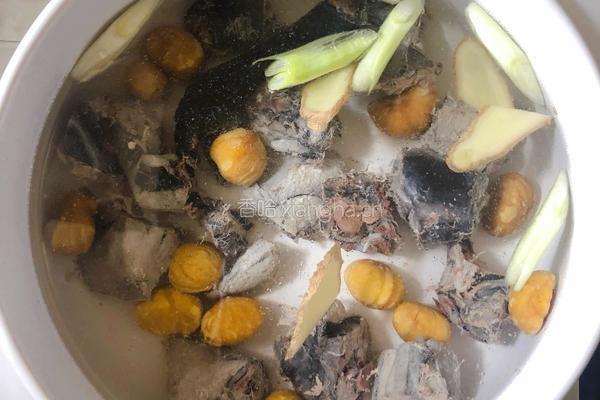 虫草茶树菇板栗煲乌鸡的做法图解3