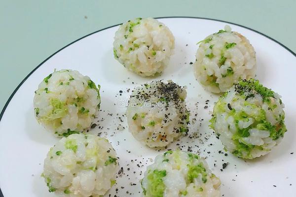 西兰花奶酪饭团的做法图解9