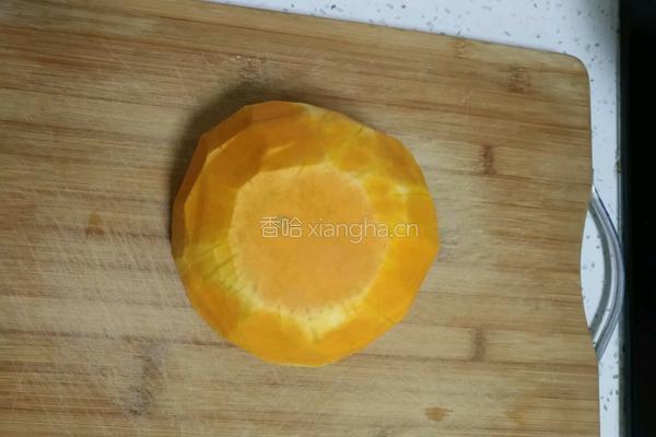 南瓜玫瑰花卷的做法图解1