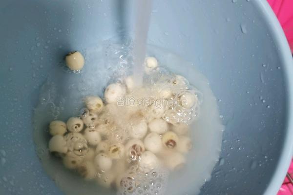 红豆薏米莲子汤的做法图解2