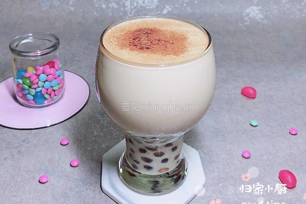 网红波霸珍珠奶茶的做法图解13