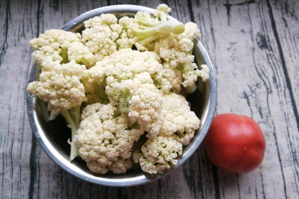 茄汁有机花菜的做法图解1