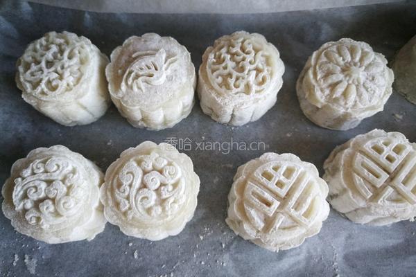 椰香冰皮月饼（绿豆奶黄馅）的做法图解17