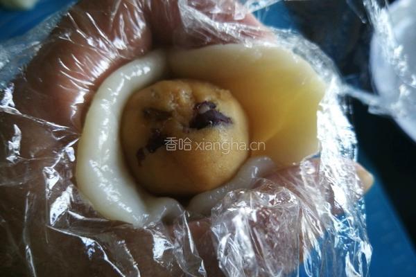 椰香冰皮月饼（绿豆奶黄馅）的做法图解13