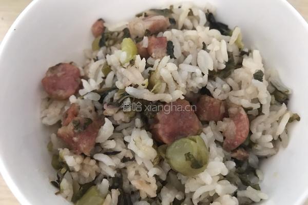 香莴笋叶菜饭