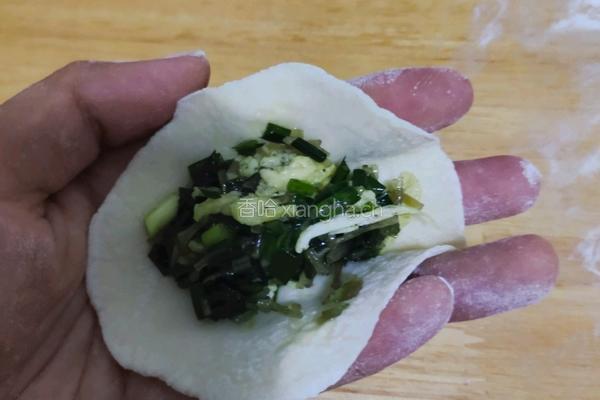 韭菜鸡蛋水饺的做法图解6