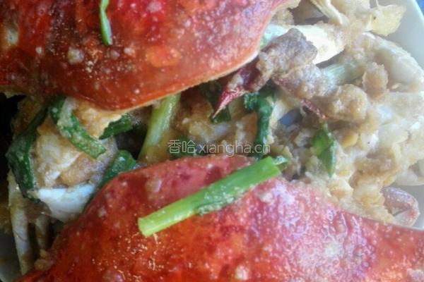 咸蛋黄梭子蟹的做法图解4