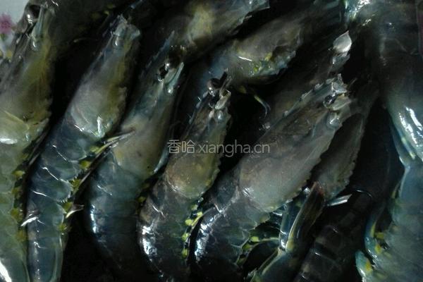 清蒸草虾的做法图解1