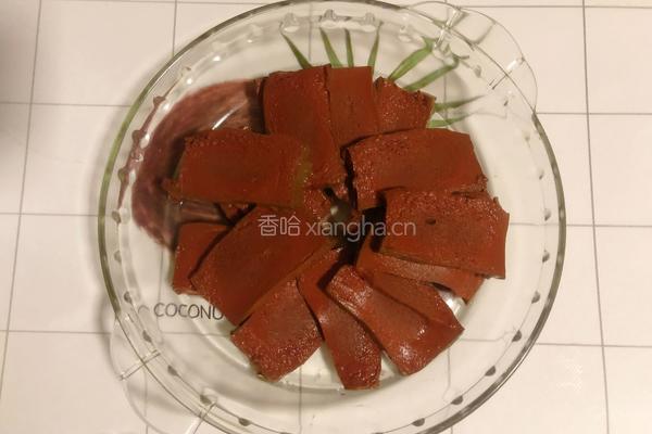 超滑嫩辣炒鸭血的做法图解3