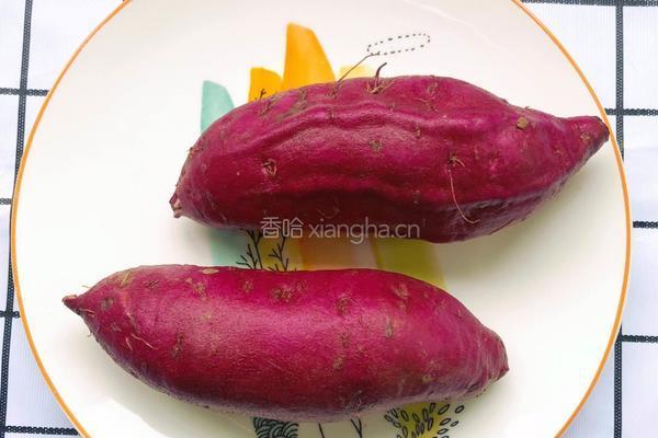 紫薯发糕的做法图解1
