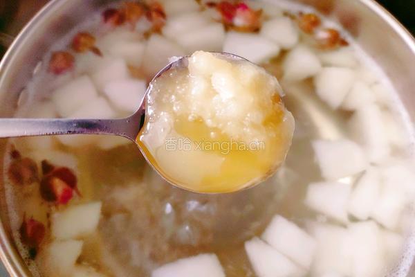 蜂蜜雪梨玫瑰花茶的做法图解7