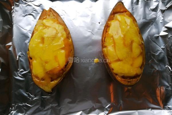 芝士烤红薯的做法图解14