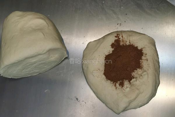 可可甜甜圈馒头的做法图解3