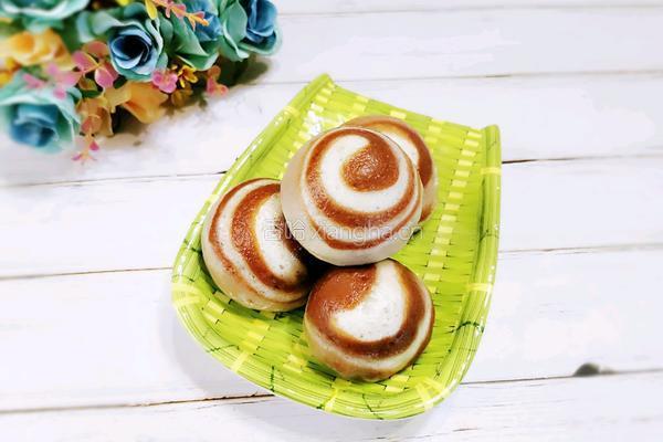 可可螺纹豆沙包的做法图解18