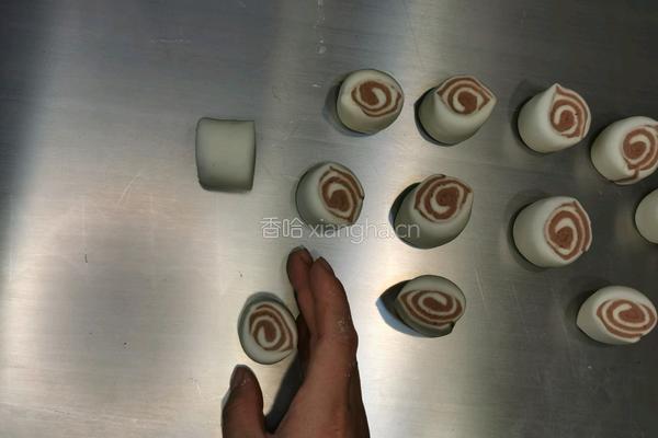 可可螺纹豆沙包的做法图解11