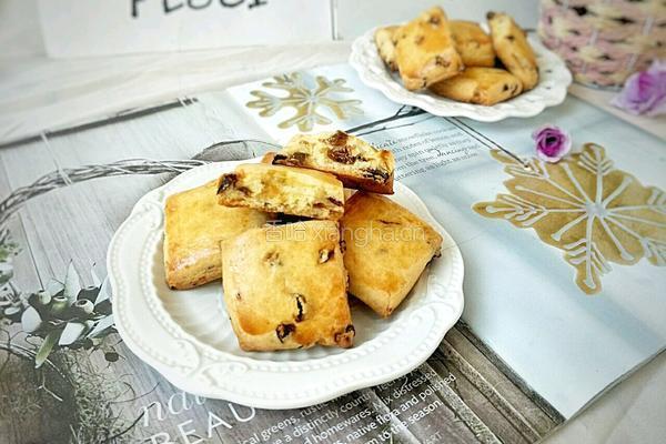 葡萄干方块奶酥小点的做法图解15