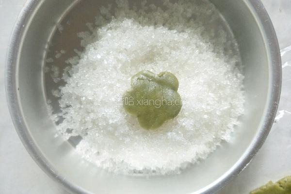 抹茶花形饼干的做法图解11