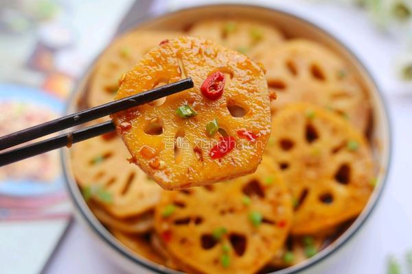 凉拌香辣藕片的做法图解13