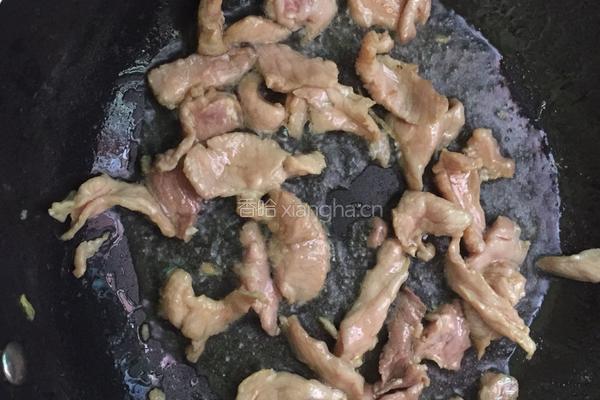 咸菜炒瘦肉的做法图解3