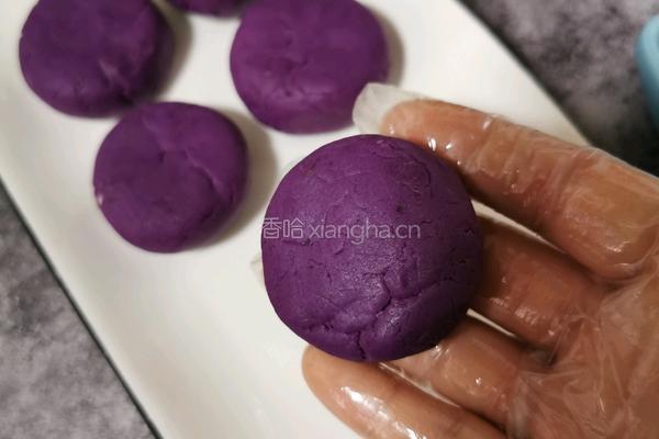 紫薯白芸豆馅饼的做法图解9