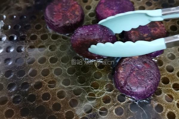 紫薯白芸豆馅饼的做法图解13