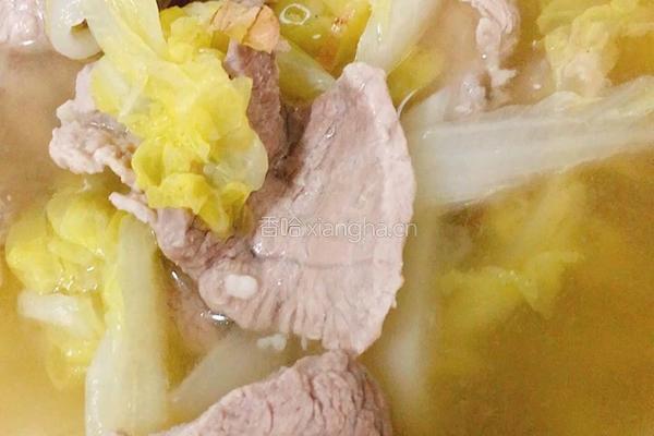 娃娃菜肉片汤的做法图解9