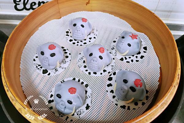 大象豆沙包的做法图解9
