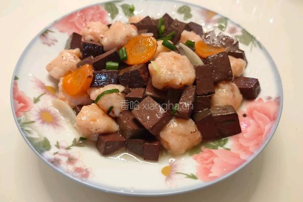 虾滑炒鸭血的做法图解10