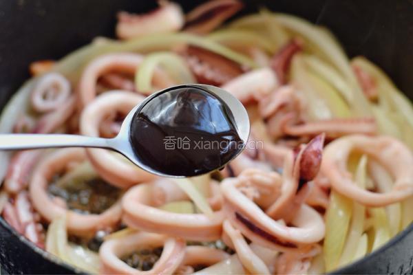 爆炒鱿鱼饭的做法图解6