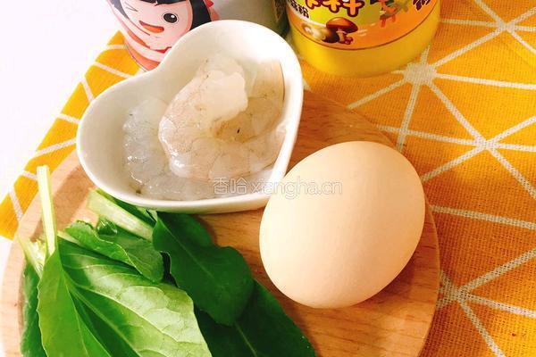 鲜虾蛋饼的做法图解1