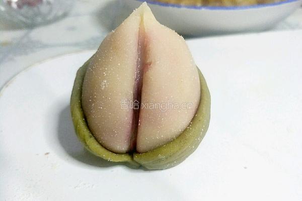 桃子馅的桃子的做法图解18