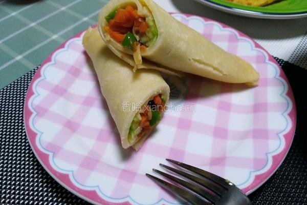 蔬菜卷饼的做法图解9