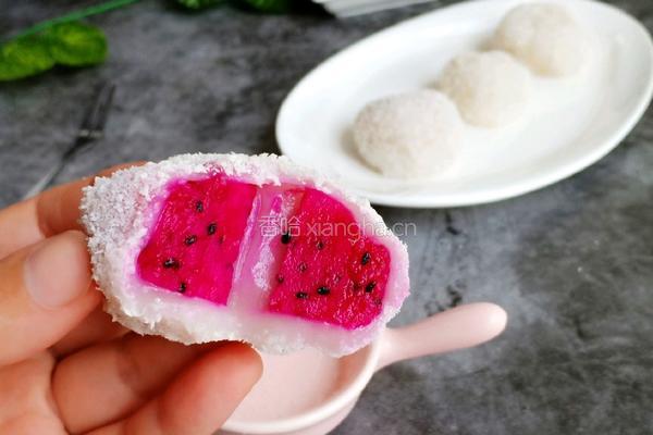 火龙果糯米糍的做法图解8