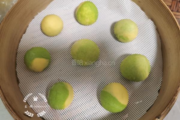 菠菜南瓜大理石馒头的做法图解9