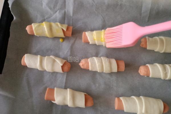 沙拉芝士火腿卷的做法图解7