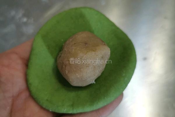 青苹果白芸豆包子的做法图解3