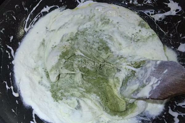 抹茶蔓越莓雪花酥的做法图解4