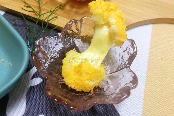 【健康非油炸】拉丝芝士土豆球的做法图解9