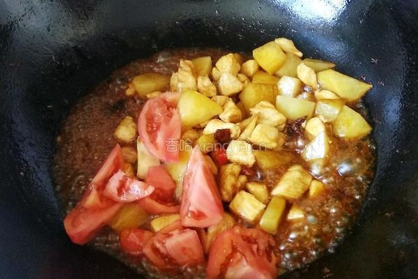土豆番茄烧鸡胸肉的做法图解5