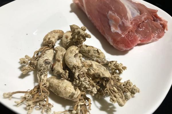 金蝉花炖健子肉（3人份）的做法图解1