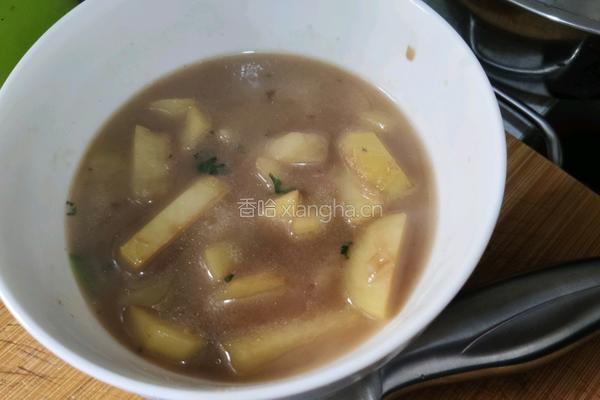 土豆条打卤面的做法图解7
