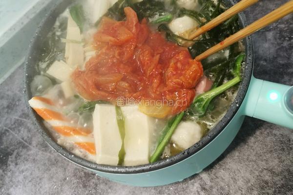辣白菜芝士火锅的做法图解7