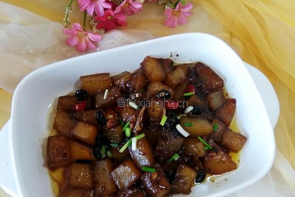 豆瓣酱炒凉粉的做法图解6